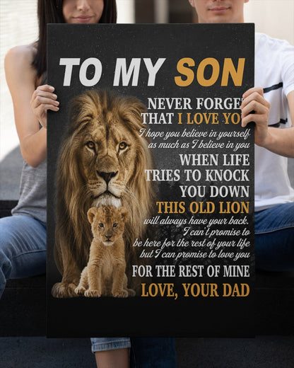 CANVAS FOR SON - BEST GIFT FROM DAD - SUN00 (SKU2605-52)
