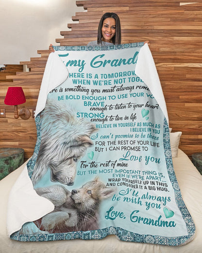To My Grandson blanket - from grandma