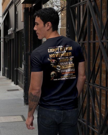 NOVEMBER - DIRTY MIND BUT KNOWS RESPECT - BIRTHDAY T-SHIRT FOR MEN - sun11 (SKU08-84-11)