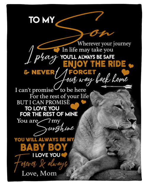 Special gift for Son - Blanket (SKU-B06-19)