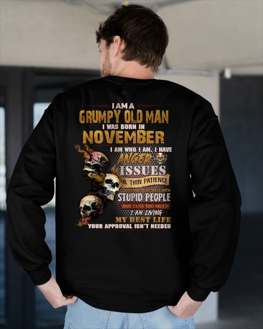 NOVEMBER - DIRTY MIND BUT KNOWS RESPECT - BIRTHDAY T-SHIRT FOR MEN - sun11 (SKU08-84-11)