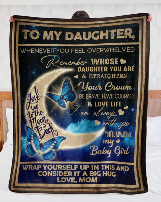 Couverture cadeau spéciale pour votre fille - De la part de maman 
