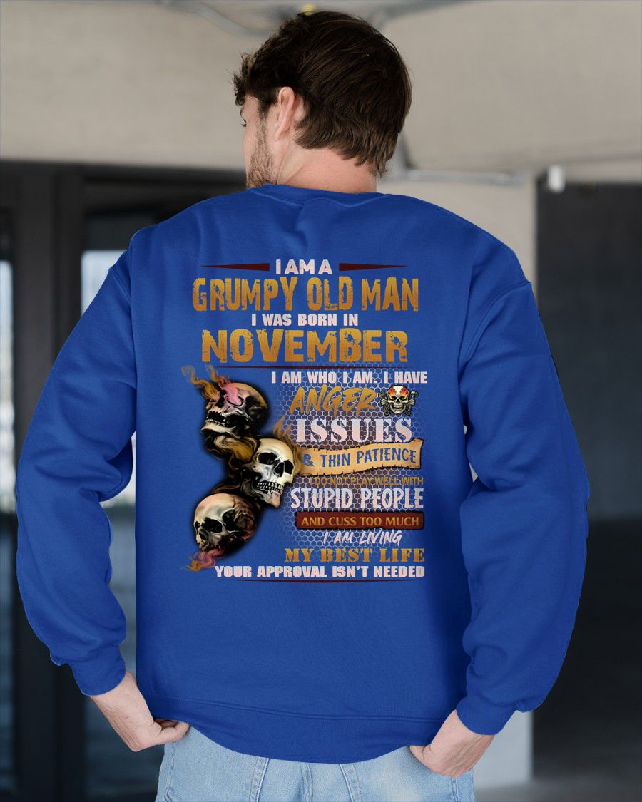 NOVEMBER - DIRTY MIND BUT KNOWS RESPECT - BIRTHDAY T-SHIRT FOR MEN - sun11 (SKU08-84-11)
