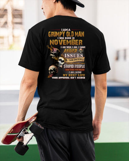 NOVEMBER - DIRTY MIND BUT KNOWS RESPECT - BIRTHDAY T-SHIRT FOR MEN - sun11 (SKU08-84-11)
