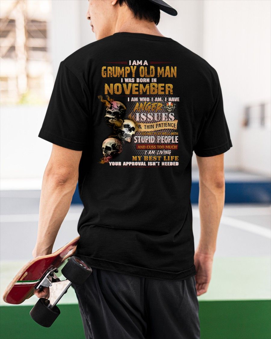 NOVEMBER - DIRTY MIND BUT KNOWS RESPECT - BIRTHDAY T-SHIRT FOR MEN - sun11 (SKU08-84-11)