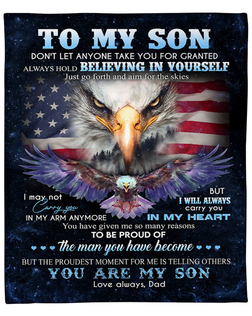 Special gift for Son - blanket - from dad