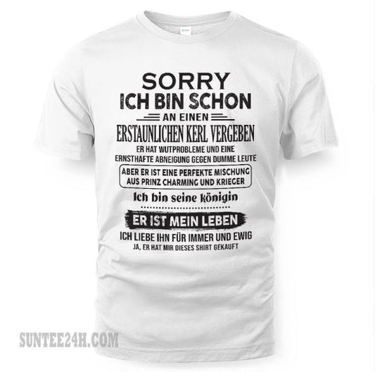 Das ist das perfekte T-Shirt für dich. Er wird sich sehr freuen, wenn du es trägst - (SKU05-03-00)