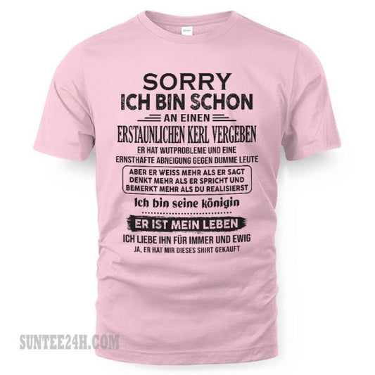 Das ist das perfekte T-Shirt für dich. Er wird sich sehr freuen, wenn du es trägst - (SKU04-136-00)