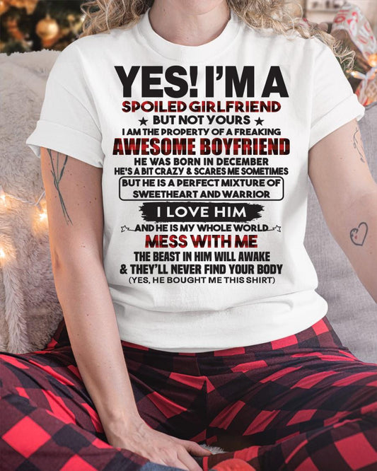 December - Awesome guy - Perfect gift for your girlfriend - (SKU07-31) - SUN12